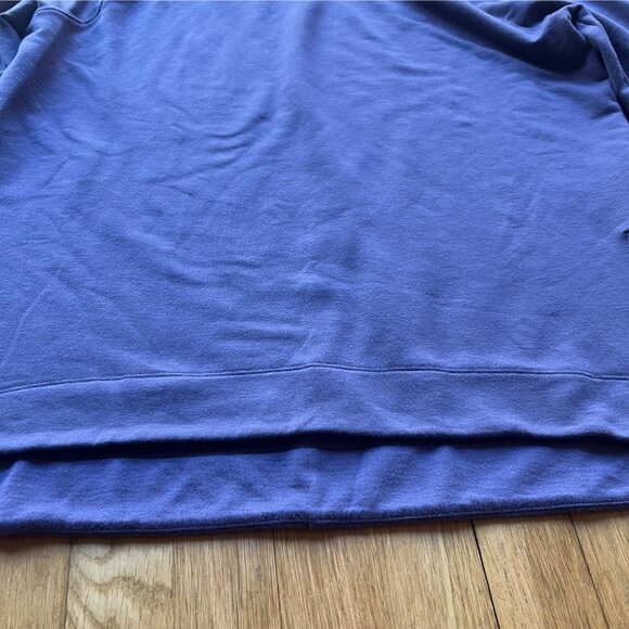 Athleta size L Cozy Purple LUXE Crew Neck Long Sleeve Athleisure Sweatshirt - Picture 4 of 13